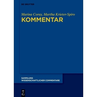 德语 评论 9783110703368 Kommentar 预订