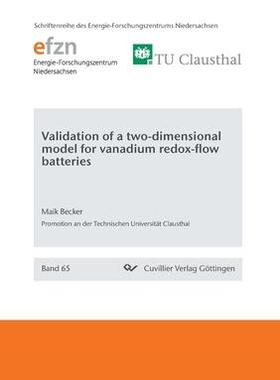 [预订]Validation of a two-dimensional model for vanadium redox-flow batteries 9783736972100