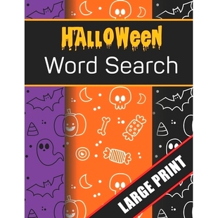 for Print Halloween 预订 9781700629760 Large Search Holiday Everyone Activities Word