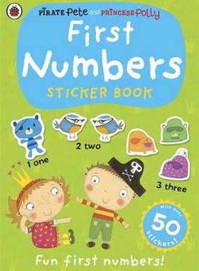 【预订】First Numbers: A Pirate Pete and Princess Polly sticker activity book