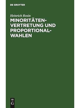 预订 Minoritätenvertretung und Proportionalwahlen: Ein Überblick über deren Systeme, Verbreitung, Begründung: 978311