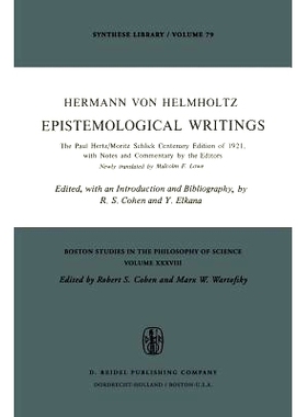 预订 Epistemological Writings: The Paul Hertz/Moritz Schlick centenary edition of 1921, with notes and commentary by the