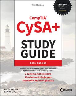 Study 9781394182909 预订 Cysa Cs0 003 Exam Comptia Guide
