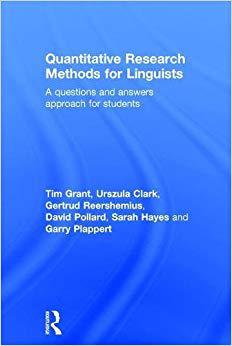 【预售】Quantitative Research Methods for Linguists