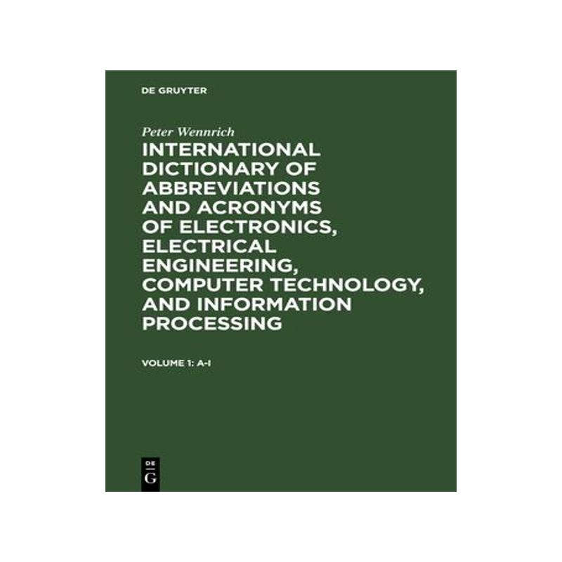[预订]International dictionary of abbreviations and acronyms of electronics, electrical engineering, compu 9783598109775