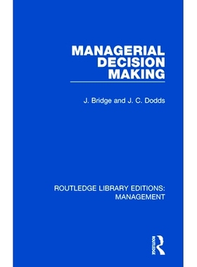 预订 Managerial Decision Making: 9780815391883