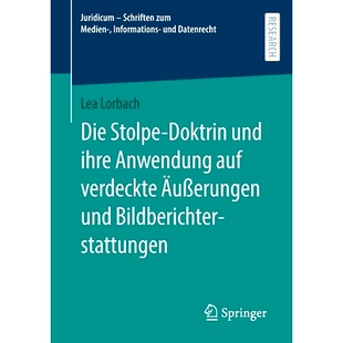 Äußerungen 9783658378707 Doktrin Anwendung auf ihre Stolpe und Bildberichterstattungen 预订 verdeckte Die