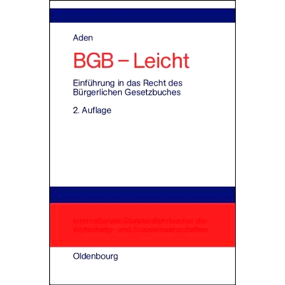 预订 BGB - Leicht: Einführung in das Recht des Bürgerlichen Gesetzbuches: 9783486274325