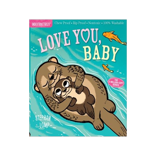 现货 Indestructibles: Love You, Baby 防水无毒可咬婴幼儿玩具书：爱你，宝贝 进口原版 低幼0-2岁绘本