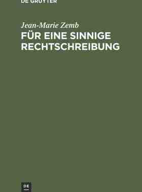 【预订】Für eine sinnige Rechtschreibung 9783484730472