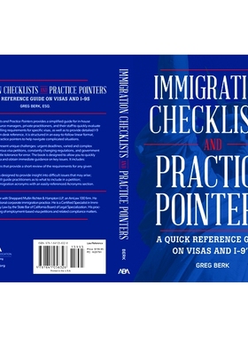 预订 Immigration Checklists and Practice Pointers 出入境检查表及实务指引: 9781641056328