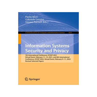 [预订]Information Systems Security and Privacy 9783031378065