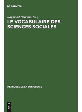 预订 Le vocabulaire des sciences sociales: Concepts et indices: 9783111213316