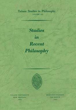 预订 Studies in Recent Philosophy