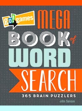 预订 Go!games Mega Book of Word Search: 365 Brain Puzzlers: 9781623540555