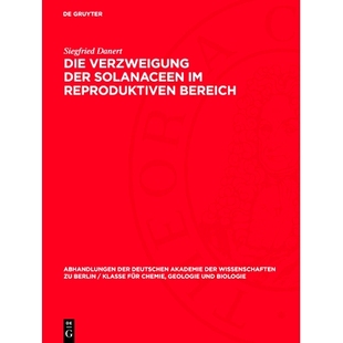 der Solanaceen 预订 Bereich Verzweigung reproduktiven 9783112733707 Die