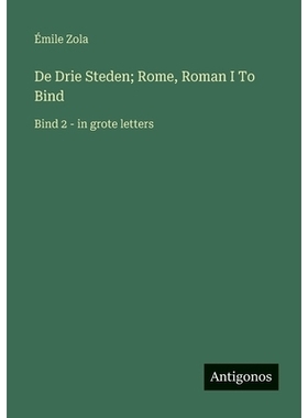 预订 De Drie Steden; Rome, Roman I To Bind: Bind 2 - in grote letters: 9783563253762