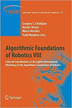 【预订】Algorithmic Foundations of Robotics VIII 9783642262173