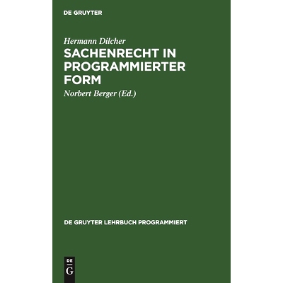预订 Sachenrecht in programmierter Form: 9783110069419