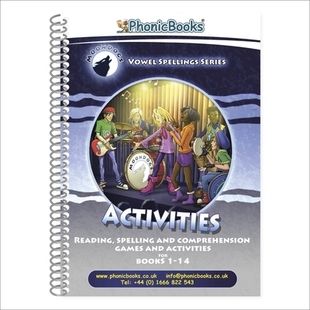 vowel Books Set Dogs 预订 Vowel alternative spellings Two Moon Activities Spellings 拼读练习册第三册 月亮狗 Phonic