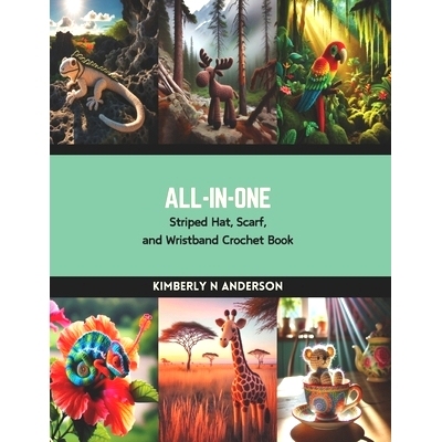 预订 All-in-One: Striped Hat, Scarf, and Wristband Crochet Book: 9798874344856