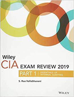 【预售】Wiley Ciaexcel Exam Review 2019, Part 1: Essentials Of Internal Auditing (Wiley Cia Exam Review Series)