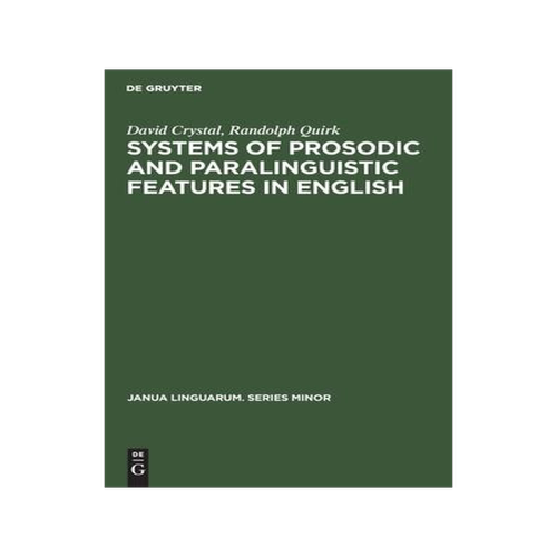 [预订]Systems of Prosodic and Paralinguistic Features in English 9783112414972