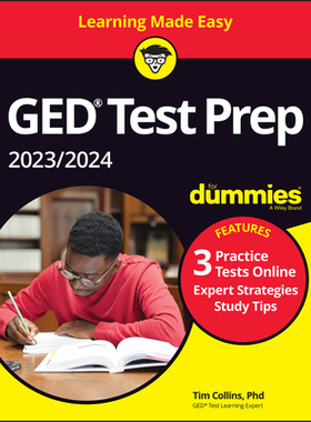 [预订]Ged Test Prep 2023/2024 For Dummies With Online Practice