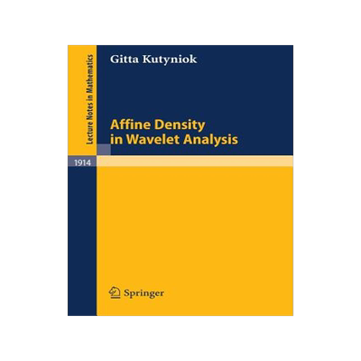 预订 Affine Density in Wavelet Analysis