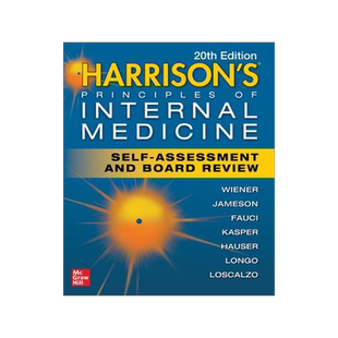[预订]Harrison’s Principles of Internal Medicine Self-Assessment and Board Review 9781260463040
