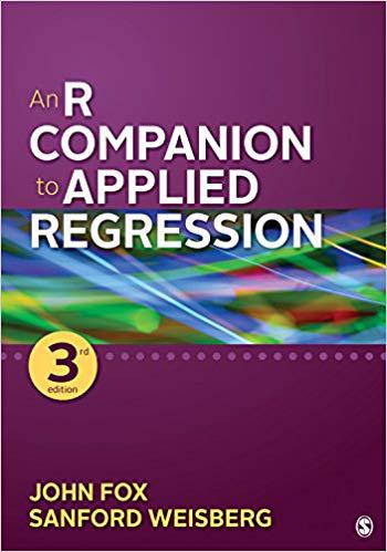 【预售】An R Companion to Applied Regression