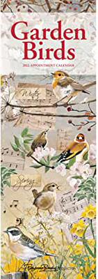 【预订】Garden Birds by Pollyanna Pickering Slim Calendar 2022 9781529816846