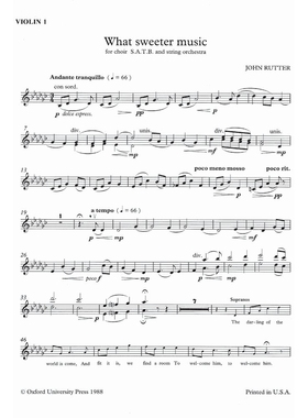 预订 What sweeter music 更甜美的音樂: 9780193860117