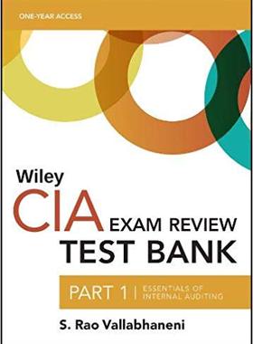 【预售】Wiley CIA Test Bank 2020: Part 1, Essentials of Internal Auditing (1-Year Access)