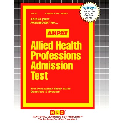 预订 Allied Health Professions Admission Test (AHPAT): 9781799350996