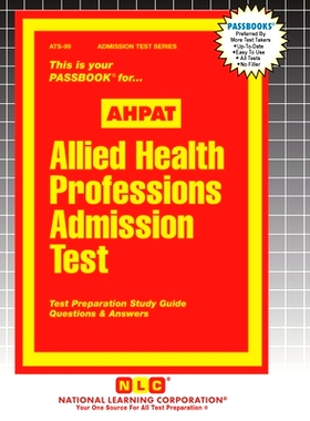 预订 Allied Health Professions Admission Test (AHPAT): 9781799350996