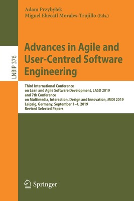 【预订】Advances in Agile and User-Centred Software Engineering