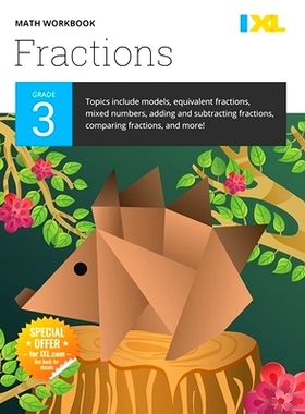 预订 IXL Math Workbook: Grade 3 Fractions: 9781947569348