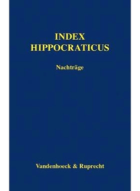 预订 Index Hippocraticus. Nachträge 希波克拉底索引补编: 9783525258156