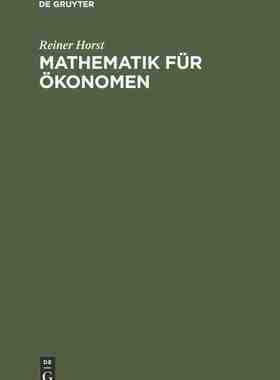 【预订】Mathematik für Ökonomen 9783486212686
