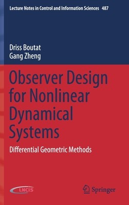 【预订】Observer Design for Nonlinear Dynamical Systems 9783030737412