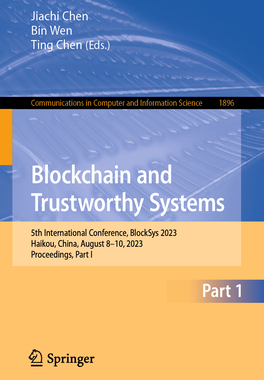 预订 Blockchain and Trustworthy Systems