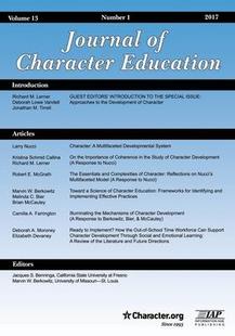 9781641131582 Volume Education Journal Character 2017 Issue 预订