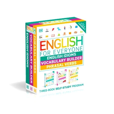 预订 English for Everyone English Idioms, Vocabulary Builder, Phrasal Verbs 3 Book Box Set: 9780744081862