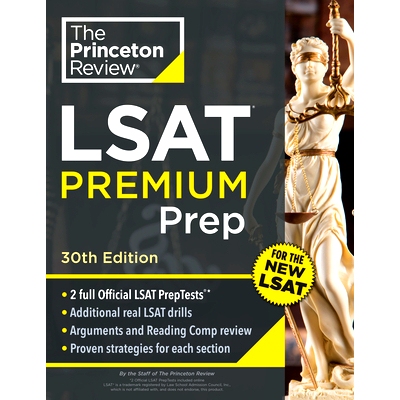 预订 Princeton Review LSAT Premium Prep, 30th Edition: 2 Official LSAT PrepTests + Real LSAT Drills + Review for the New
