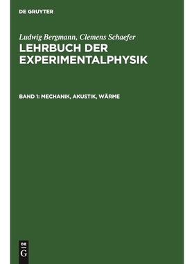 预订 Mechanik, Akustik, Wärme: 9783110123913