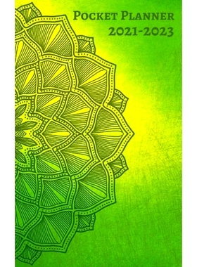 预订 Pocket Planner 2021-2023: Three Year Monthly Calendar Planner January 2021 Up to December 2023 for Purse - Small Ag