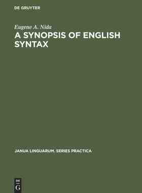 【预订】A Synopsis of English Syntax 9789027924308