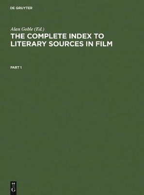 [预订]The Complete Index to Literary Sources in Film 9783598114922
