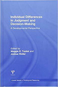 【预订】Individual Differences in Judgement and Decision-Making